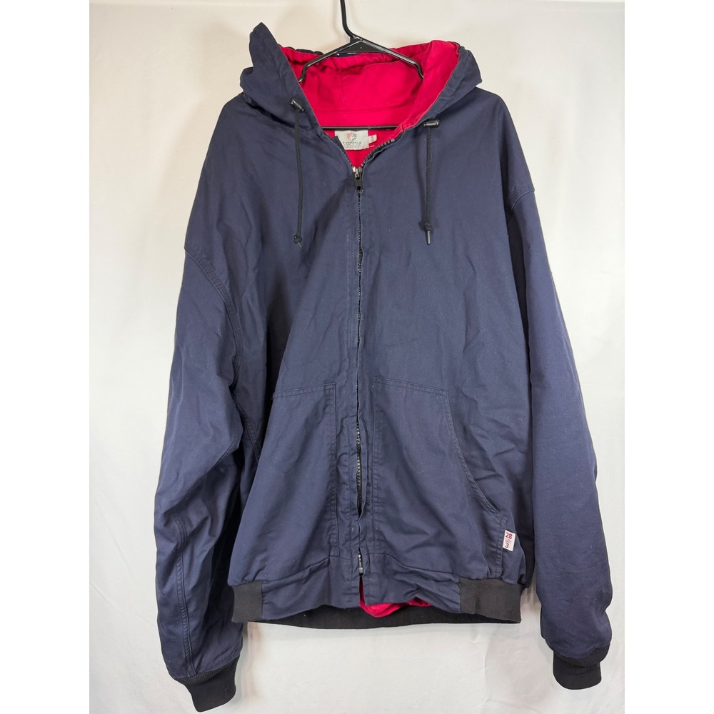 Tyndale Amtex FR Flame Resistant Jacket Mens 2XL Navy Blue HRC 3 Arc 28 USA Made